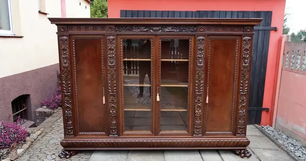 Unikatowa Neorenesansowa Dębowa Biblioteka 1920 r. Sygnowana Renowacja — praca twórcy Grzegorz Stanasiuk na Freshwall Marketplace