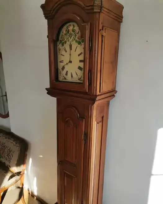 Zegar podłogowy Horloge debout-Longcase  1840/1860 r. Bretania — praca twórcy Vintage side na Freshwall Marketplace