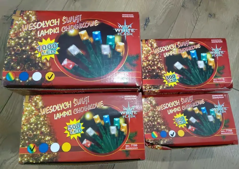1000 LED Lampki Choinkowe MOCNE Zewnętrzne FLASH — praca twórcy Marcin na Freshwall Marketplace