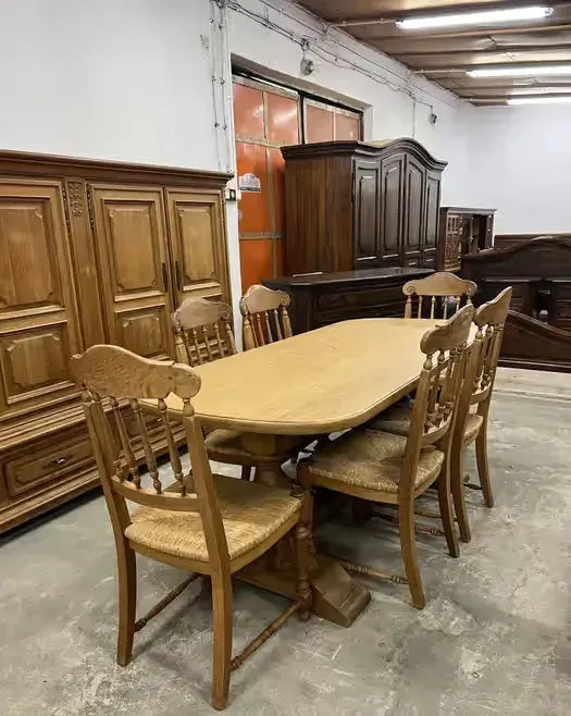 Dębowy stół z 6 krzesłami/lite drewno/Raty — praca twórcy Szafiarka Stylowe Meble na Freshwall Marketplace