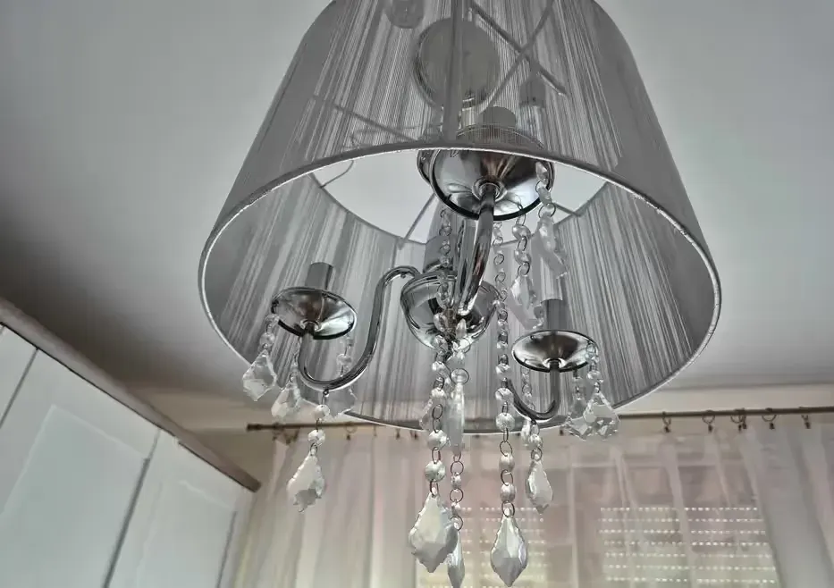 Lampa glamour srebrna MONA , na 3 żarówki — praca twórcy Kinga na Freshwall Marketplace