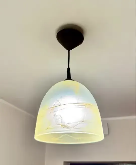 Lampa wisząca Alfa szklany klosz — praca twórcy Kasia na Freshwall Marketplace