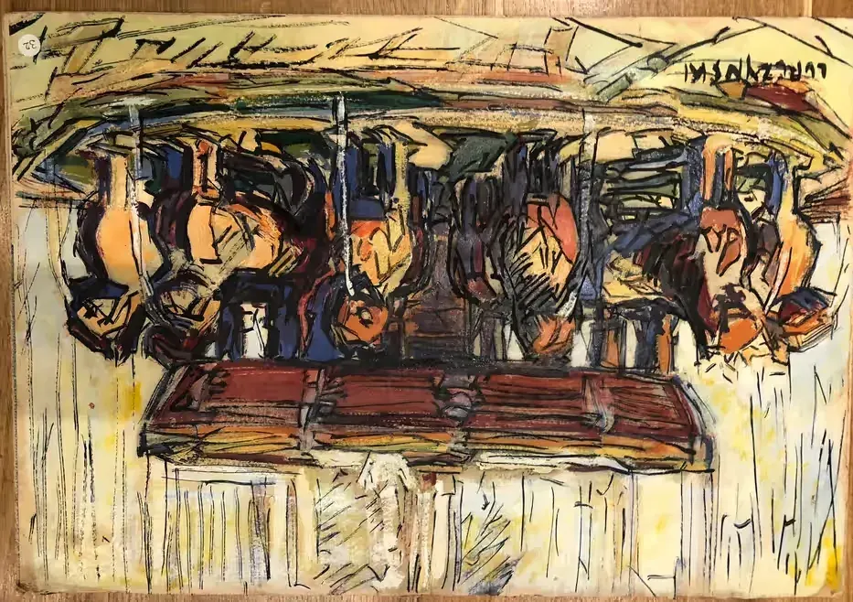 Malarstwo polskie, Mieczysław Lurczyński „Fontanna/Le Fontaine” — praca twórcy Andrzej na Freshwall Marketplace