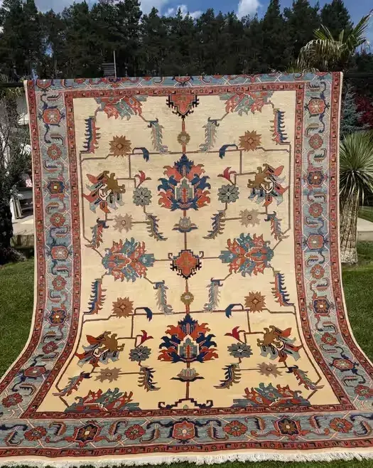 Nowy Dywan Wełniany Kaszmirowy Perski HERIZ Iran 350x250 NAJTANIEJ W POLSCE — praca twórcy Dywany Świata na Freshwall Marketplace