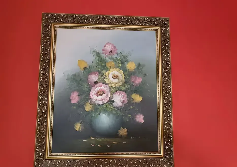 Obraz kwiaty ręcznie malowany — praca twórcy Izabela na Freshwall Marketplace