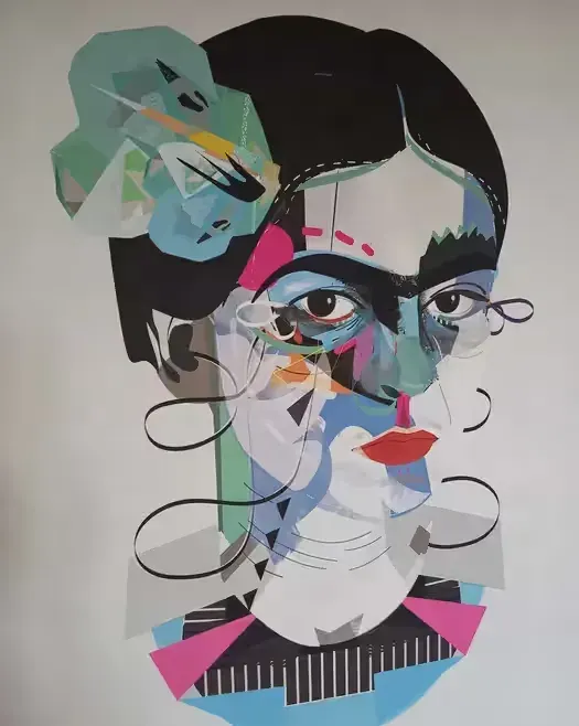 Obraz na płótnie Frida Geo autor: Żaneta Antosik — praca twórcy monika na Freshwall Marketplace