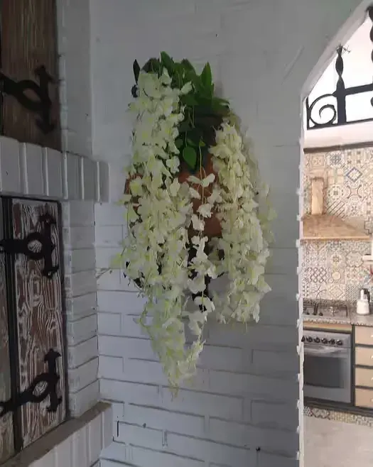 Wisteria glicynia sztuczna girlanda kwiatowa dekoracja 12 sztuk — praca twórcy Marta na Freshwall Marketplace