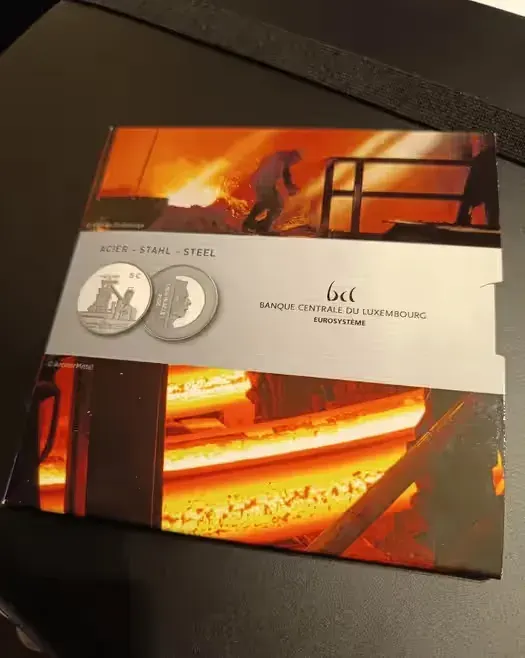 Acier Stahl Steel 5 euro 2014 Luxembourg Luksemburg nakł. 2500 sztuk — praca twórcy Szymon na Freshwall Marketplace