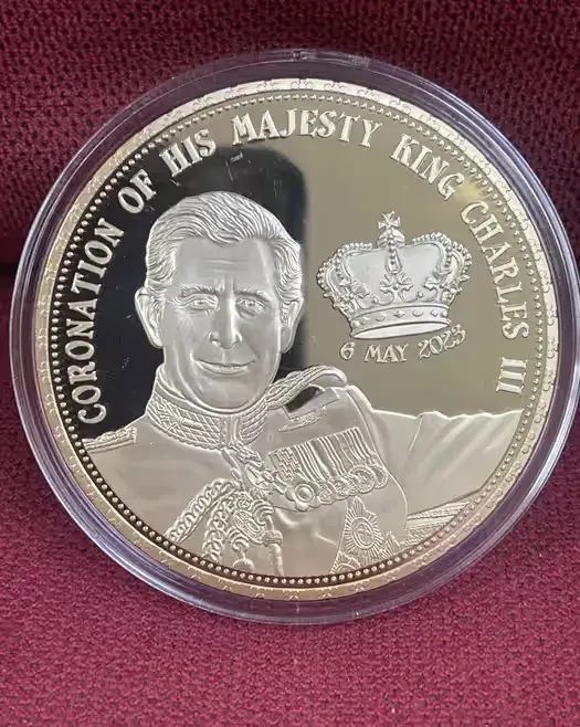 Anglia Król Karol Duży Medal Numizmat Kolekcjonerski — praca twórcy Andrzej na Freshwall Marketplace