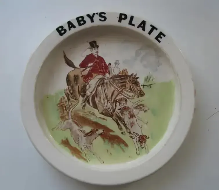 Antyk_100 lat!  Talerz dla Dziecka_CARLTON WARE_Anglia ok.1880 do 1900 — praca twórcy prywatna na Freshwall Marketplace