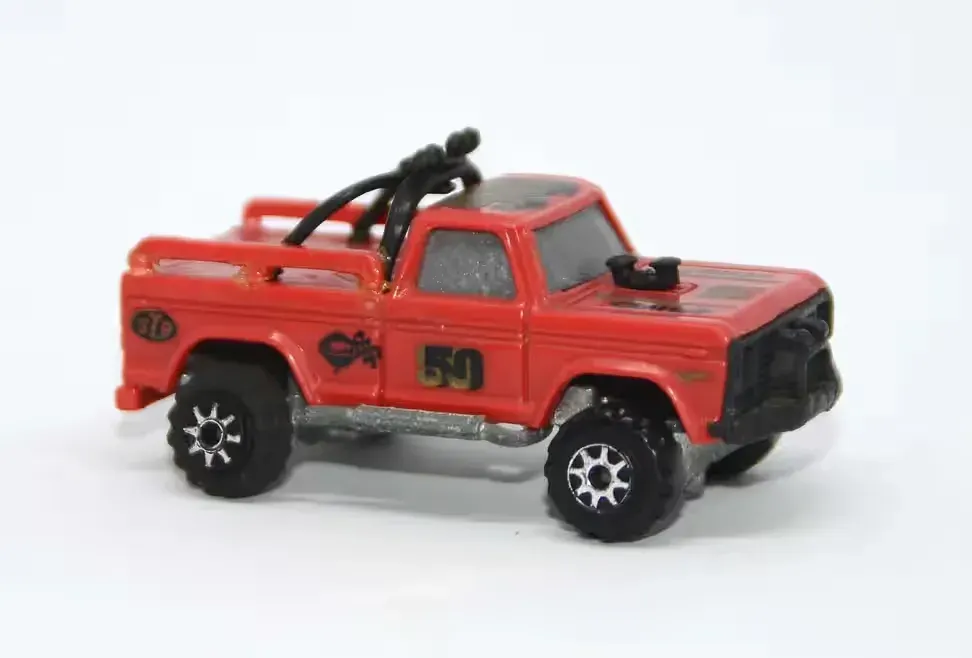 Burnin' Key Cars Kidco 1982 1:64 model metalowy resorak vintage pickup terenowy — praca twórcy RIIDII na Freshwall Marketplace
