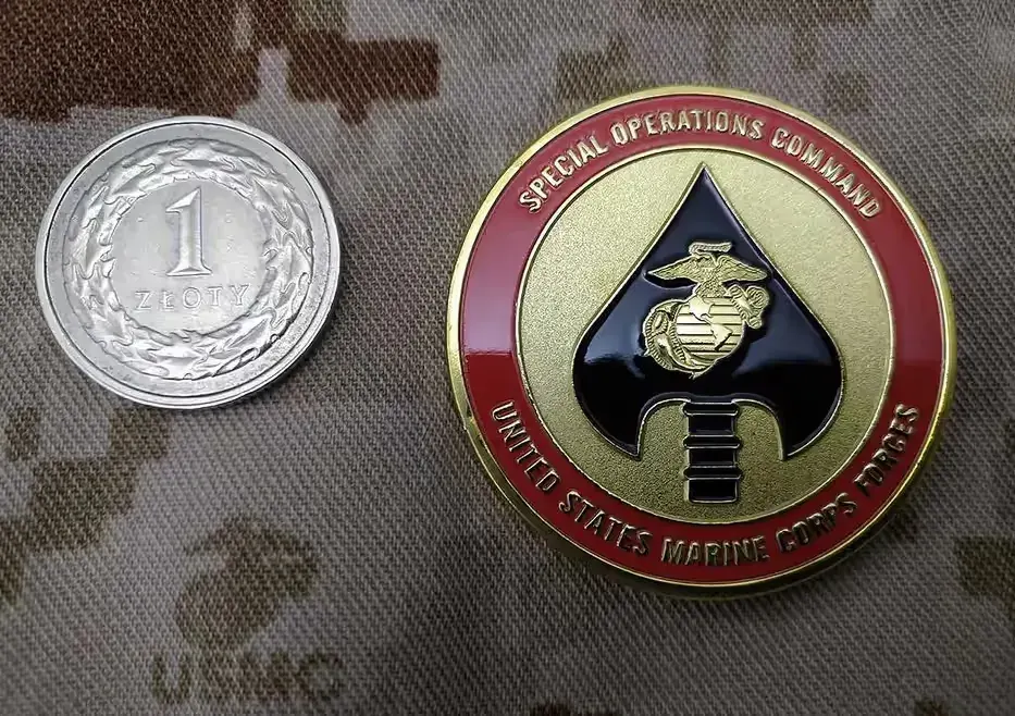 Challenge coin Special Operations Command USMC Marines — praca twórcy Mieczysław na Freshwall Marketplace