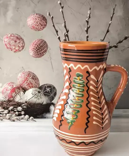 Dzbanek piękna stara ceramika — praca twórcy Marzena na Freshwall Marketplace
