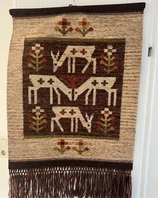 Eva Nemeth Skandynawski kilim gobelin makatka — praca twórcy Magdalena na Freshwall Marketplace