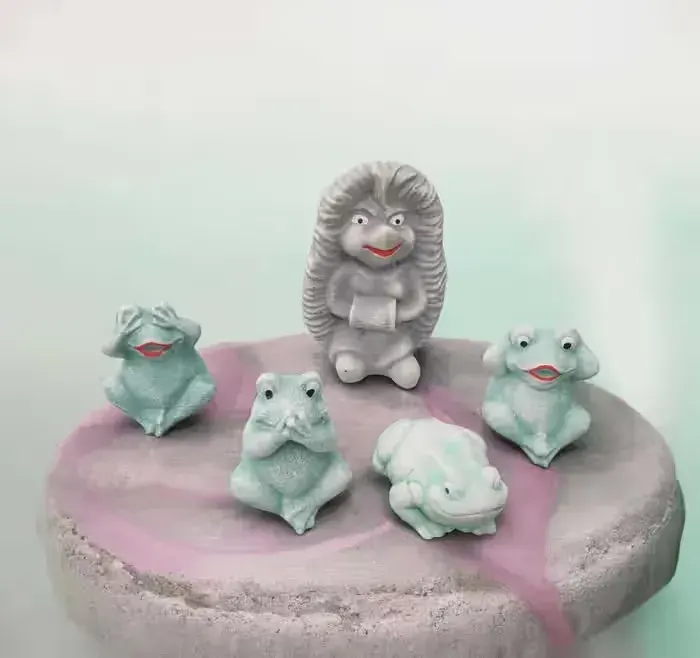 Figurki dekoracja ogrodowa żabka ogrodowa jeż figurki ogrodowe komplet — praca twórcy uraz3 na Freshwall Marketplace