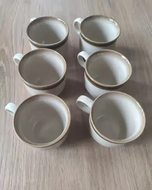 Filiżanki z porcelitu Pruszków 6 sztuk, retro, PRL — praca twórcy Paulina na Freshwall Marketplace