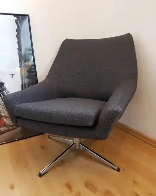 Fotel obrotowy PRL bauhaus DDR , lata 60-70 PRL obrotowy muszelka loft — praca twórcy ArtDor na Freshwall Marketplace