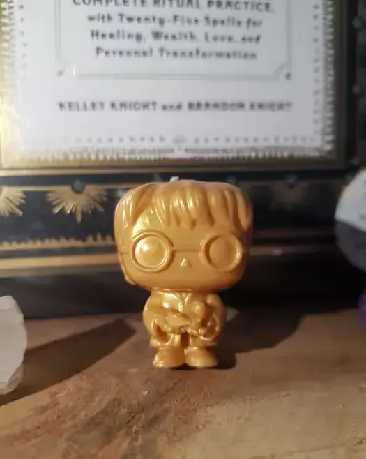 Harry Potter złota figurka — praca twórcy Gabriela na Freshwall Marketplace