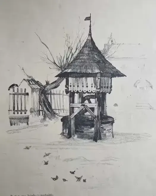 Jan Kanty Gumowski, Studnia w Lublinie, 1918, oryginał — praca twórcy Wojciech na Freshwall Marketplace
