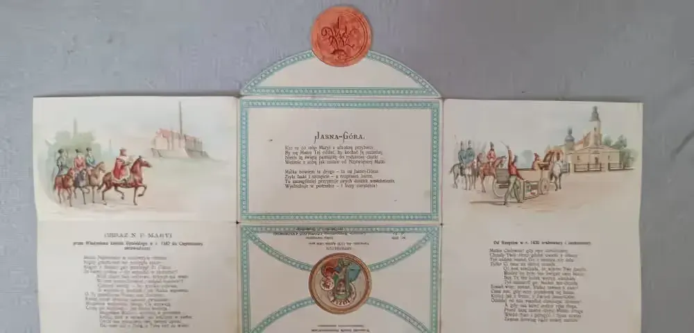 Jasna Góra Józef Szerszeniewicz 1900 rok, stare dewocjonalia. — praca twórcy Soprano na Freshwall Marketplace
