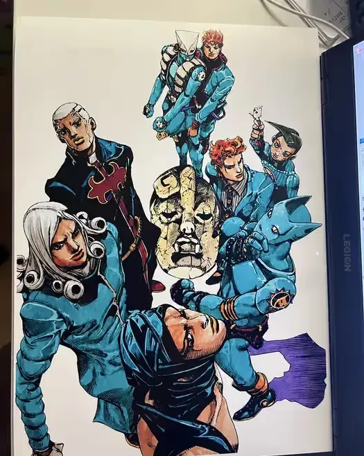 jojos bizzare adventure plakat z anime mangi jojo — praca twórcy Alina na Freshwall Marketplace