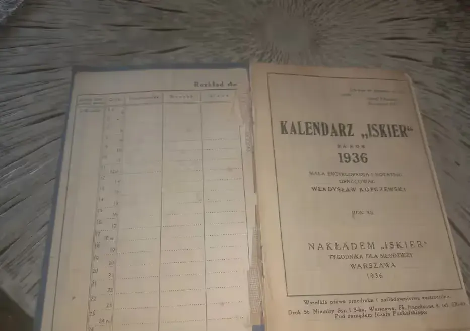 Kalendarz ISKIER 1939r — praca twórcy Krzysztof na Freshwall Marketplace