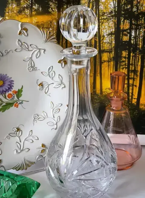 Karafka piękny stary kryształ 32 cm — praca twórcy Marzena na Freshwall Marketplace