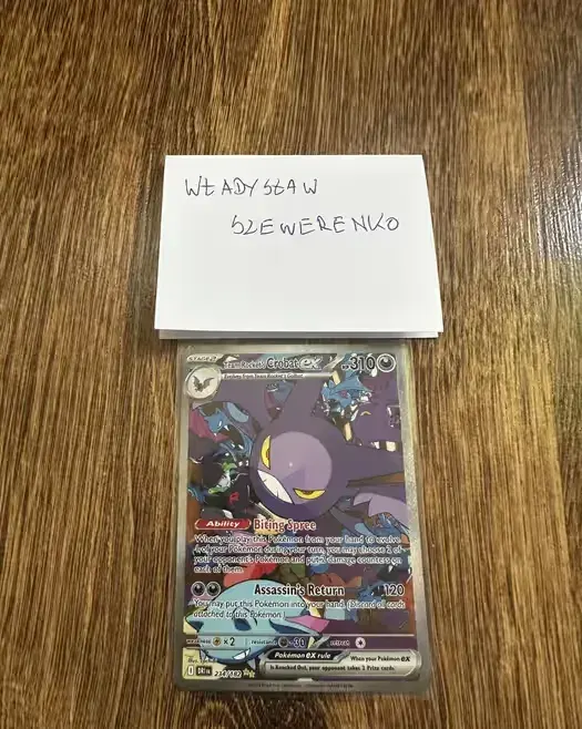 Karta Pokemon Team Rocket’s Crobat ex 234/182 — praca twórcy Władysław na Freshwall Marketplace