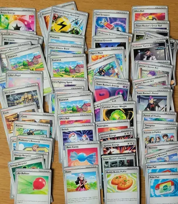 Karty Pokemon TCG Trainer, Item, Supporter 100 kart — praca twórcy Marcin na Freshwall Marketplace