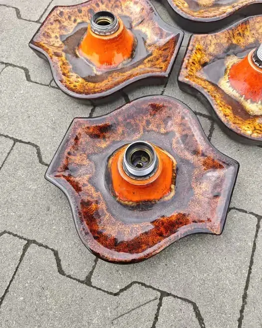 Kinkiety plafony ceramiczne Fat Lava West Germany  1szt. — praca twórcy Bart na Freshwall Marketplace