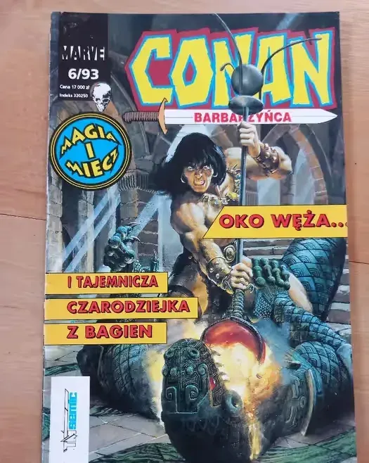Kolekcjonierski Conan Barbarzyńca 6/93 — praca twórcy Romek na Freshwall Marketplace