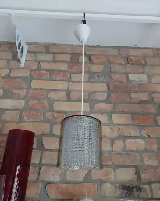 Lampa wisząca szklana Vintge Design lat 70 — praca twórcy Robert na Freshwall Marketplace