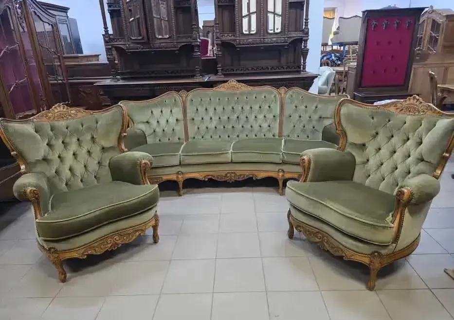 Ludwikowski zestaw wypoczynkowy - sofa i fotele . Transport cały kraj — praca twórcy Antiko na Freshwall Marketplace