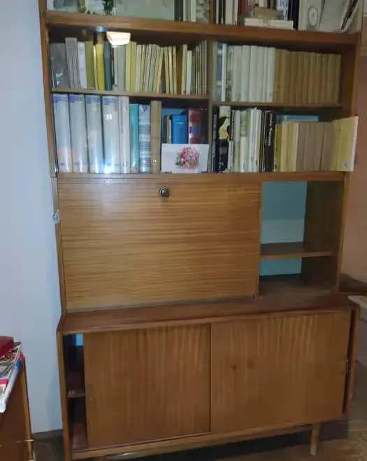 Meble  lata 60 komoda biblioteka kredens PRL meble vintage — praca twórcy Maga na Freshwall Marketplace