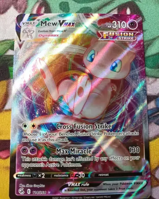 Mew VMAX (FST 114) Fusion Strike - Karta Pokemon TCG — praca twórcy Tiases na Freshwall Marketplace