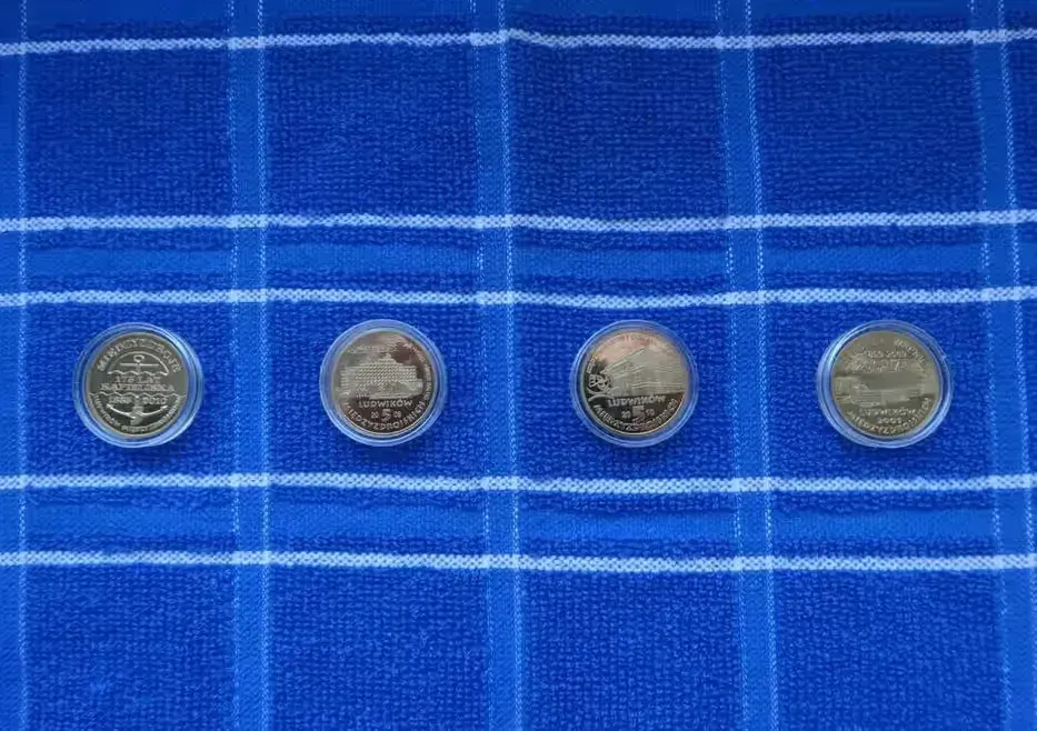 MIĘDZYZDROJE x4  5 Ludwików  monety,medale lokalne   lata 2009 - 2010  śr. ~27 mm piękne w kapslach — praca twórcy Kitek55 na Freshwall Marketplace