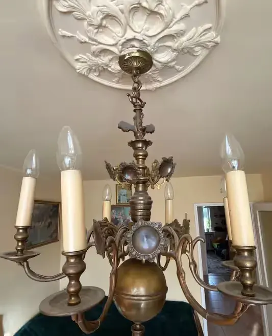 Mosiężna lampa sufitowa — praca twórcy Jolanta na Freshwall Marketplace