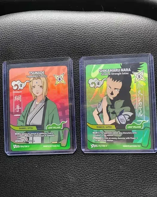 Naruto Mythos TCG: Tsunade 104/130 V Shikamaru Nara 111/130 V - Promo Cards — praca twórcy Kamil na Freshwall Marketplace