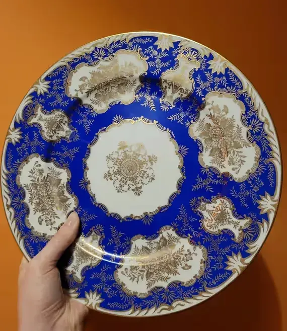 Noritake Japonia talerz patera kobaltowa porcelana — praca twórcy uzytkownik na Freshwall Marketplace