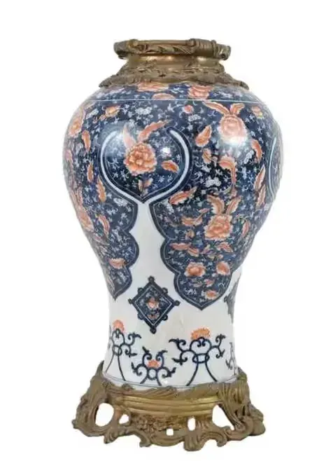 Nowoczesny Porcelanowy Wazon - Amfora Waza - Porcelana Brąz Kolorowe — praca twórcy AntykiDecco na Freshwall Marketplace
