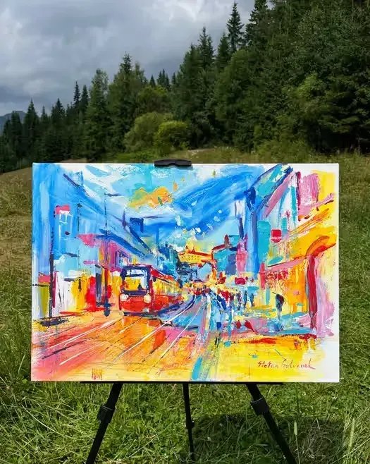Obraz akryl Štefan Galvánek — praca twórcy Sylwia na Freshwall Marketplace