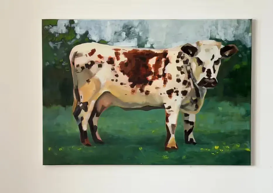 Obraz olejny krowa 100x70 — praca twórcy Joanna na Freshwall Marketplace