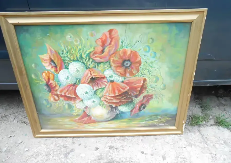 Obraz olejny kwiaty — praca twórcy Jan na Freshwall Marketplace