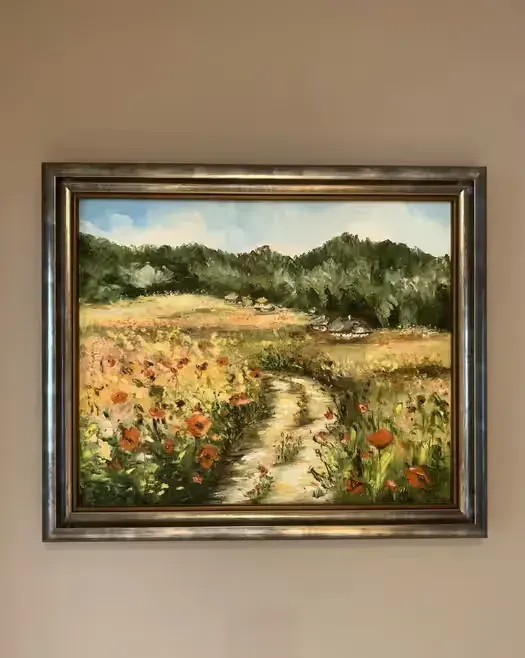 Obraz olejny pejzaż 50x70 — praca twórcy Agata na Freshwall Marketplace