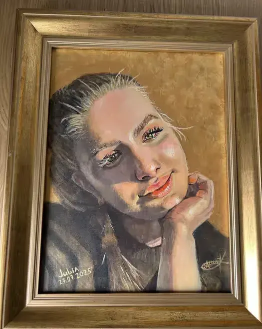 Obraz —portret “Julia” — praca twórcy antonshariy1988 na Freshwall Marketplace
