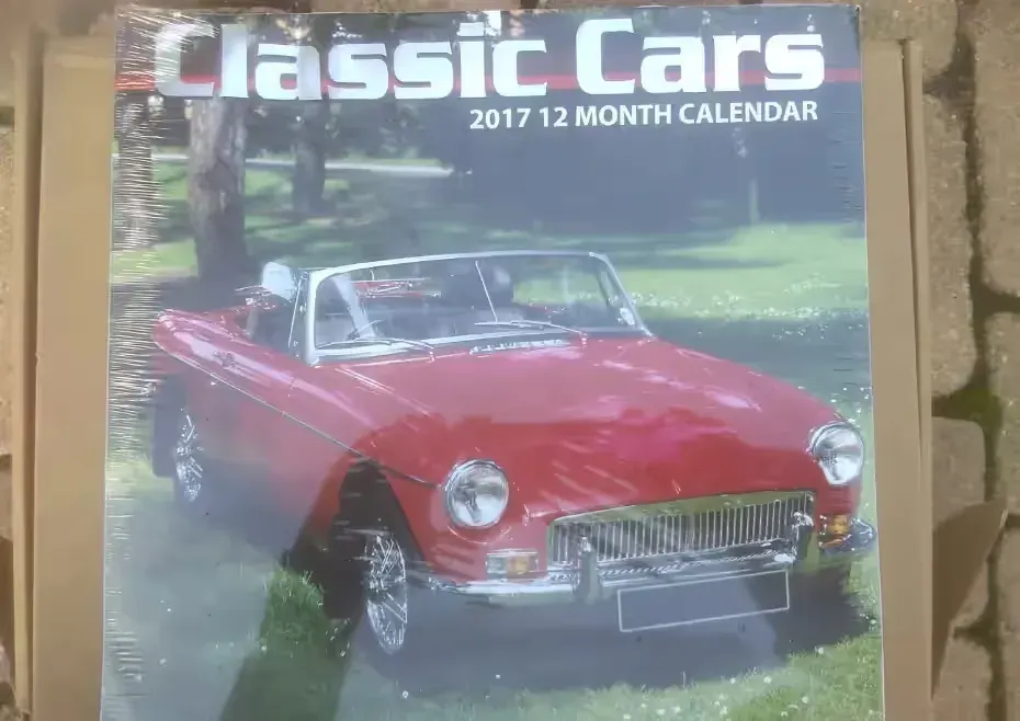 Oryginalny kalendarz USA Legendy Aut - Old Mobile - Zabytki motoryzac — praca twórcy Mariusz na Freshwall Marketplace