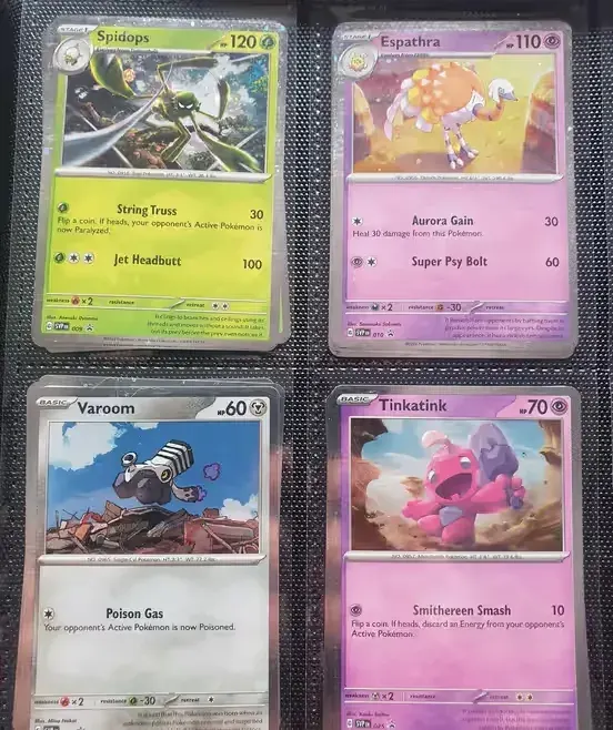 Pokemon TCG Pakiet Kart PROMO Spidops Espathra Varoom Tinkatink — praca twórcy Michał na Freshwall Marketplace