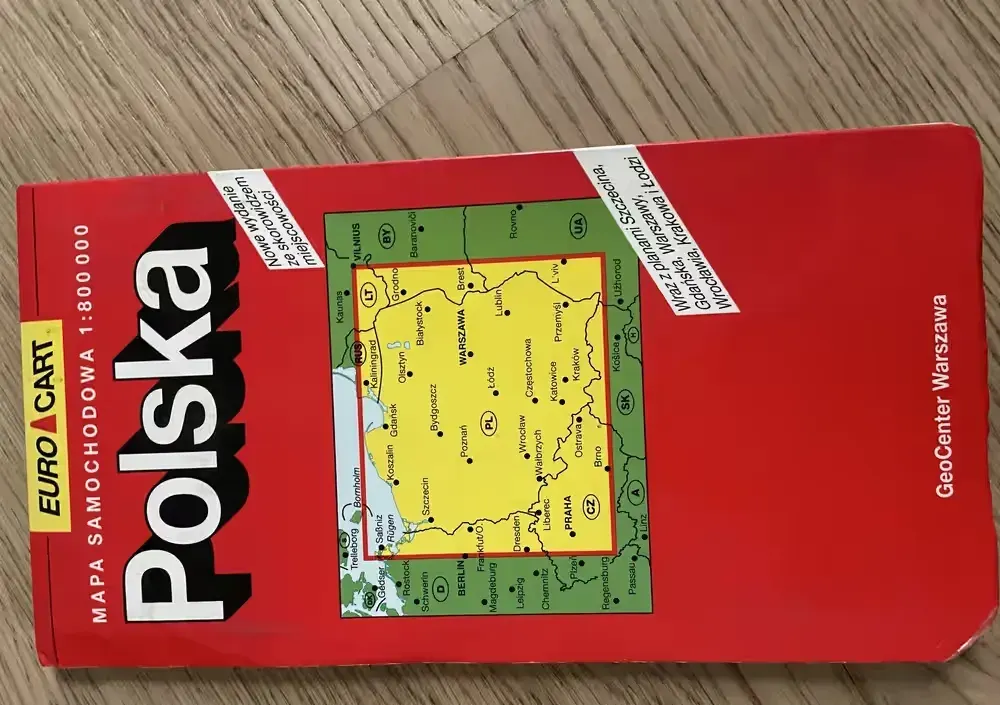 Polska mapa papierowa — praca twórcy SYLWIA na Freshwall Marketplace