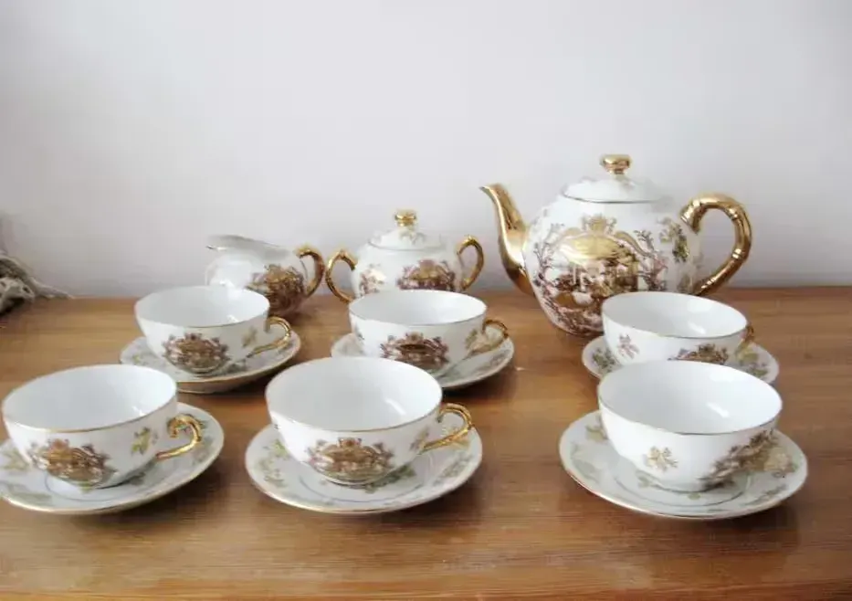Porcelana Chińska Zestaw Kawowy bardzo cienka porcelana — praca twórcy Katarzyna na Freshwall Marketplace