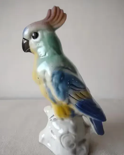 Porcelana Steatyt Katowice figurka papuga kolekcja PRL — praca twórcy Beata na Freshwall Marketplace